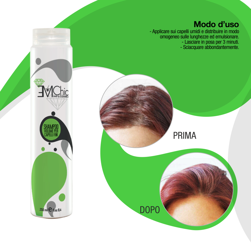 Shampoo volume per capelli fini