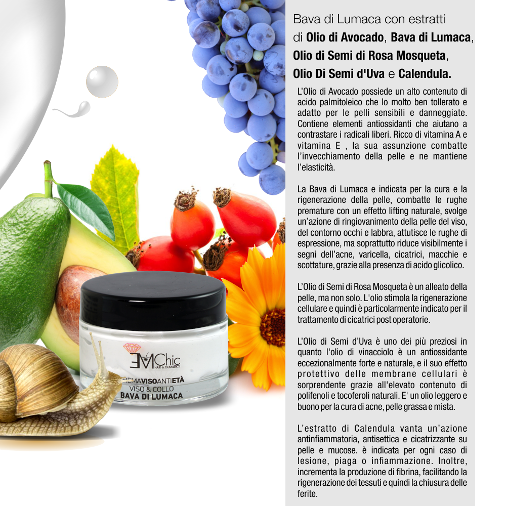 Crema Viso & Collo - Bava di lumaca